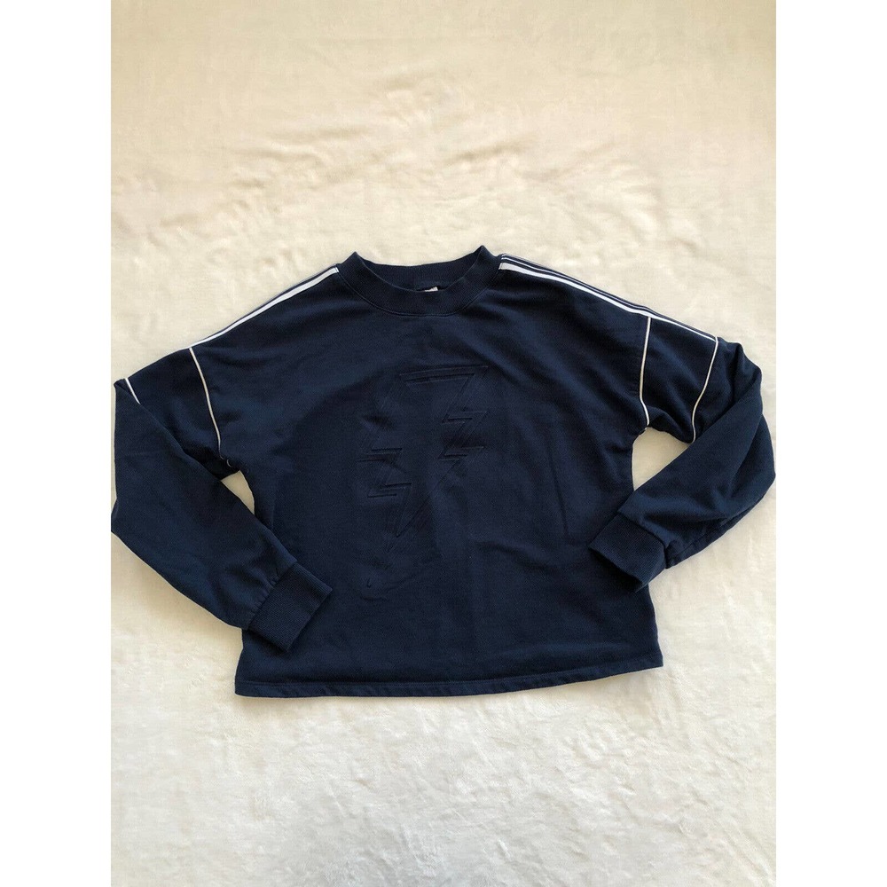 No Boundaries Junior Blue Lightening Longsleeve Crewneck‎ Sweatshirt Size Medium